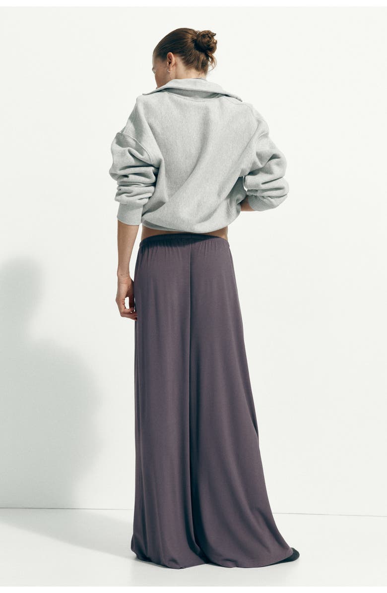 H&M Jersey Drawstring Trousers, Alternate, color, Dusty Purple