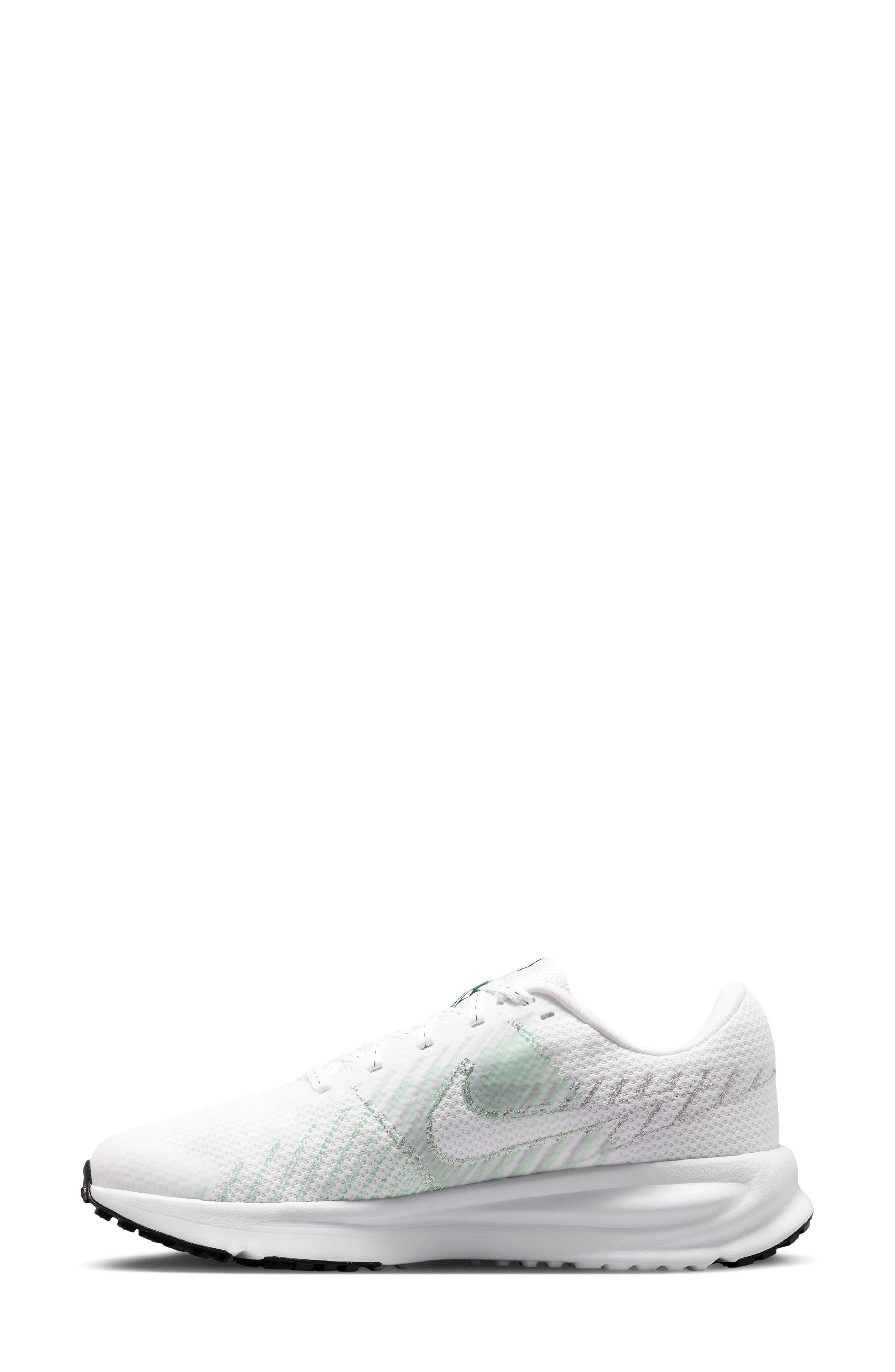 Run Defy Running Shoe, Alternate, color, WHITE/ GREEN/ BLACK