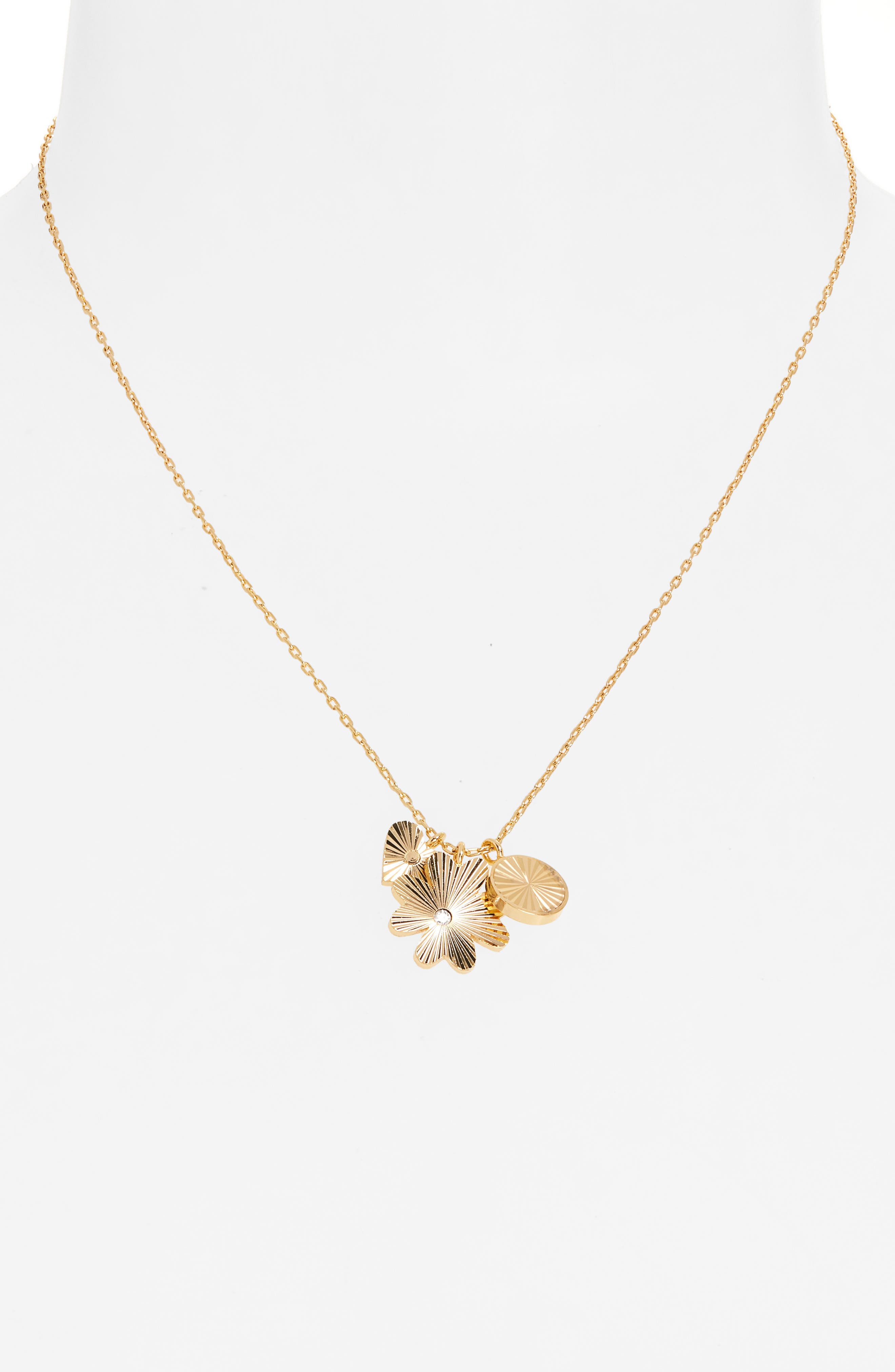 Madewell Engine Turned Cluster Charm Necklace (Women) | Nordstromrack