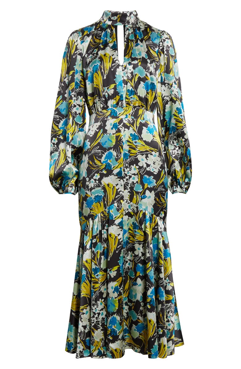 Cinq à Sept Molly Tossed Floral Long Sleeve Dress, Alternate, color, 