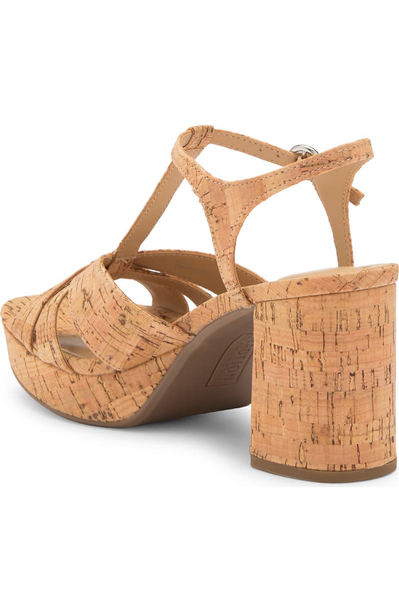 Reaction Kenneth Cole Reina T-Strap Sandal, Alternate, color, Natural Cork