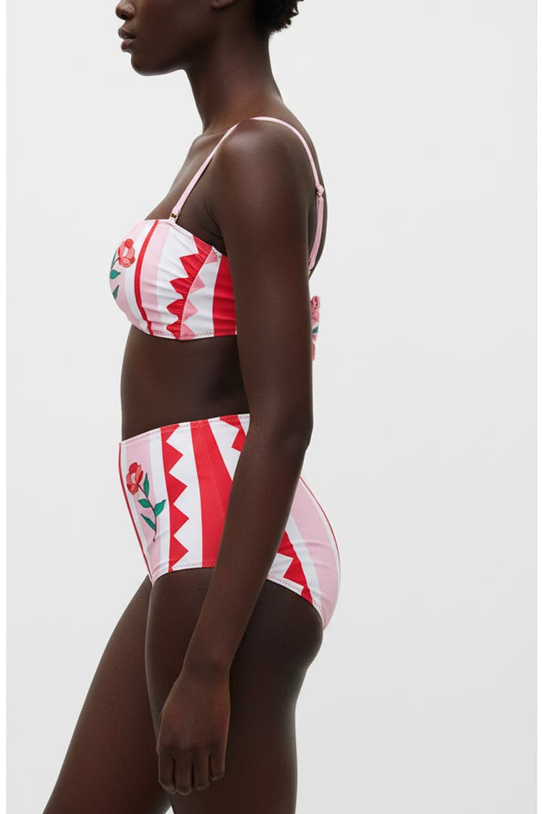 Jungle Rose Reversible Bikini Bottom, Alternate, color, Pink