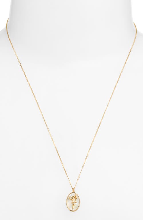 Set & Stones Katrina Birth Flower Pendant Necklace