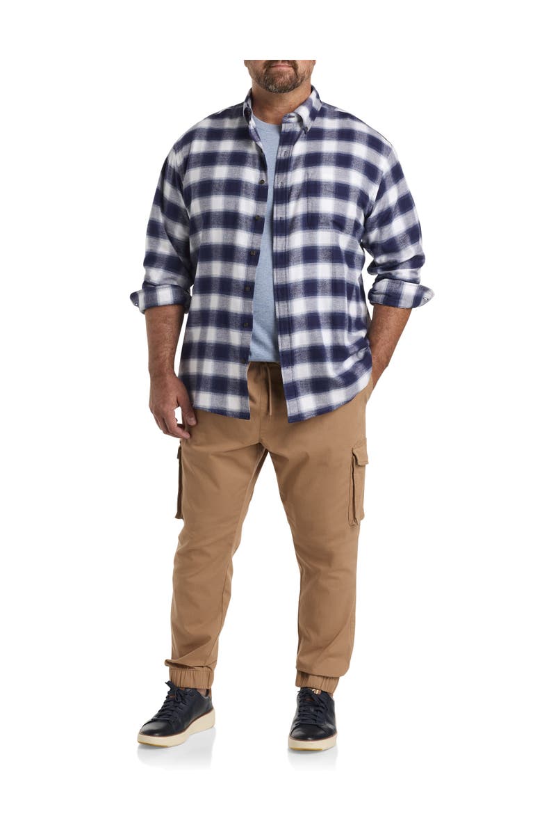 Harbor Bay by DXL Plaid Flannel Sport Shirt, Alternate, color,