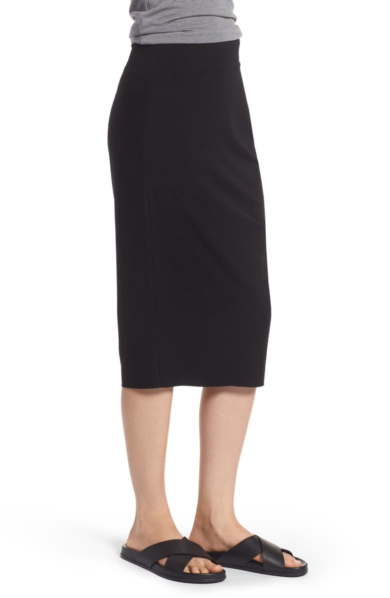 Treasure & Bond Ruched Knit Midi Skirt, Alternate, color,