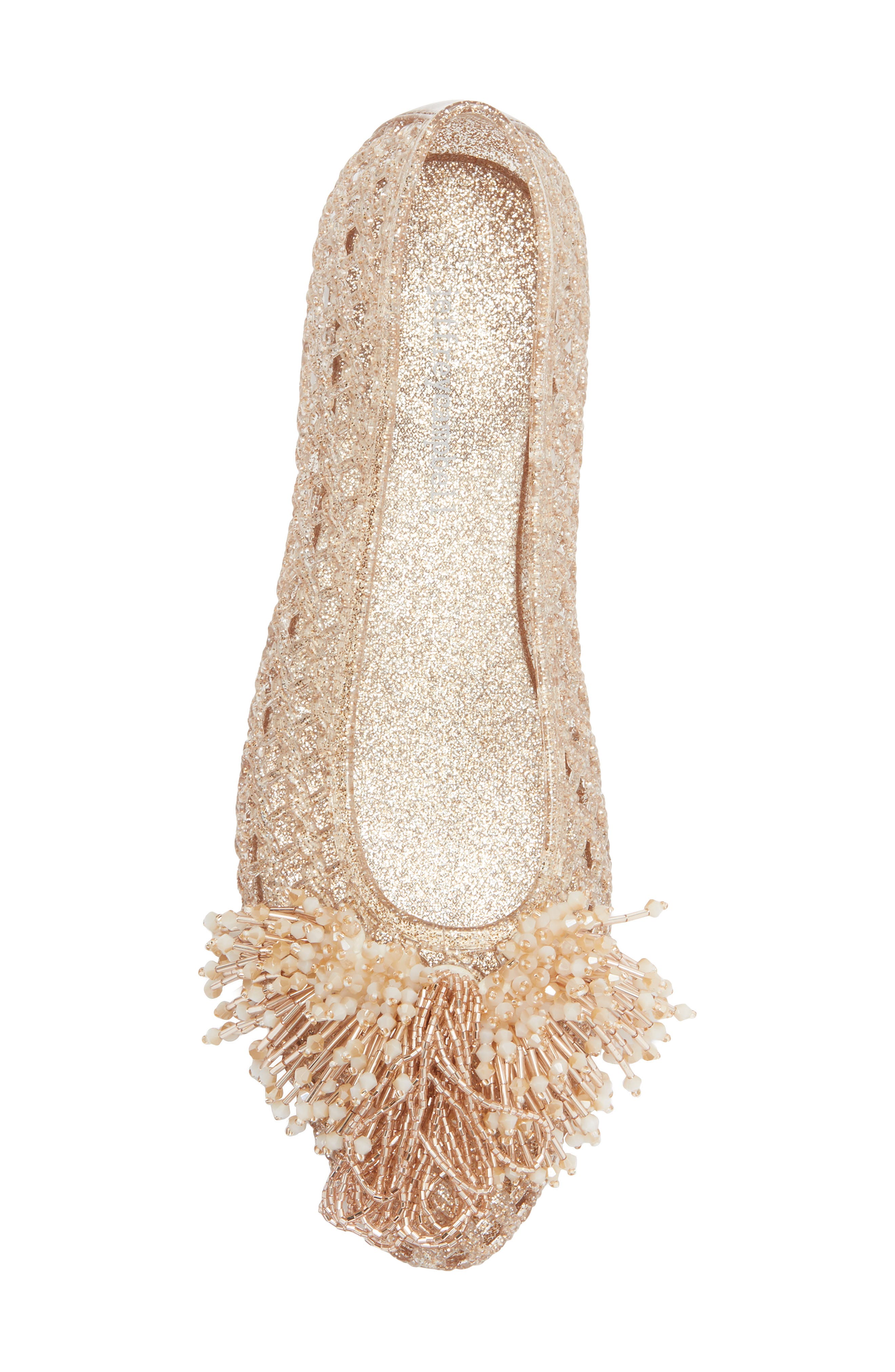 Whimzy Jelly Flat, Alternate, color, ROSEGOLD GLITTER COMBO