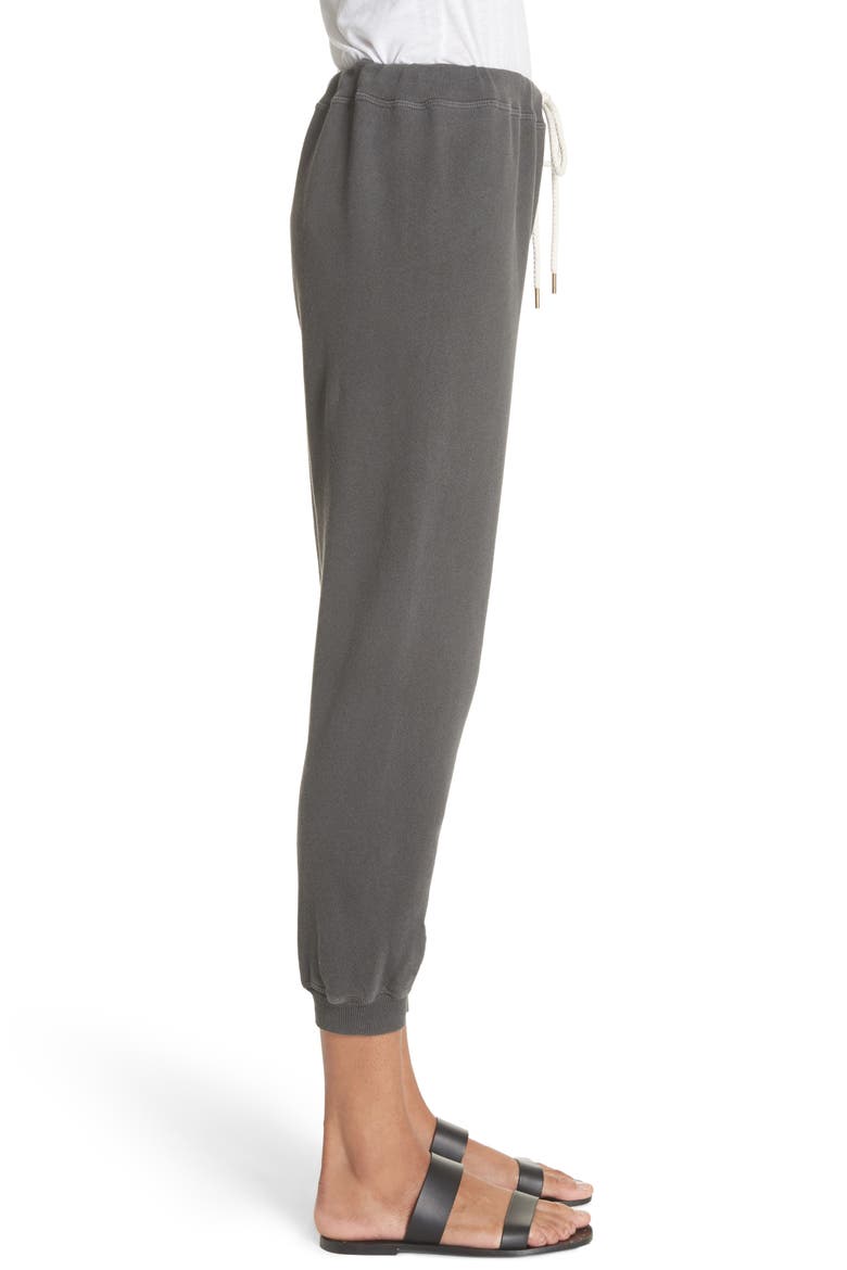 The Cropped Jogger Pants, Alternate, color, WASHED BLACK