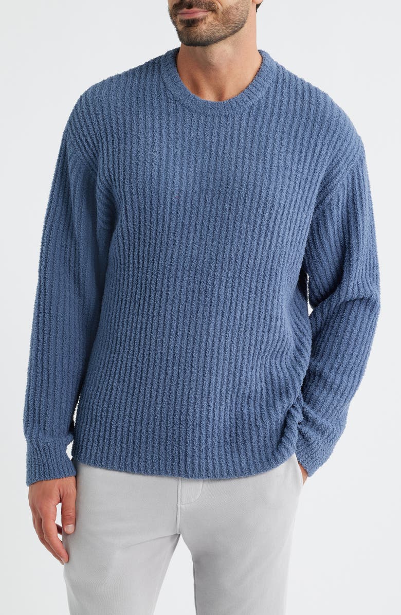 UGG<sup>®</sup> Ryatt Rib Sweatshirt, Main, color, Dark Wave