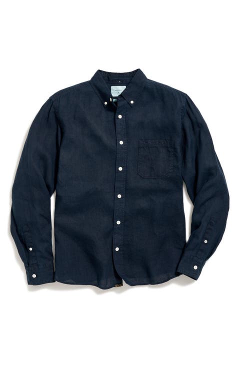 Tuscumbia Standard Fit Linen Button-Down Shirt