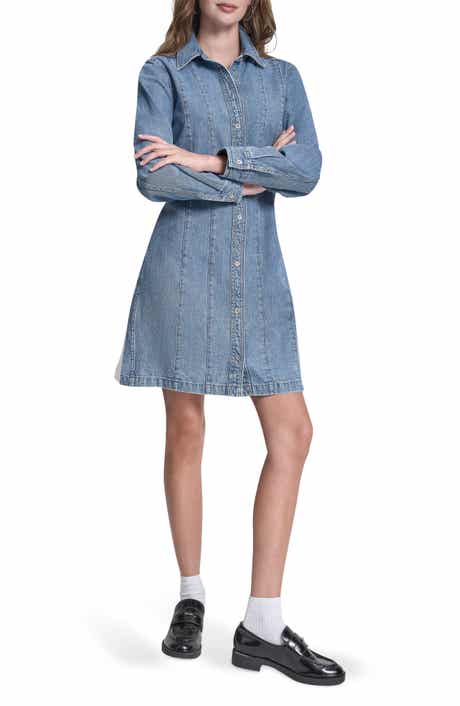 DKNY Jeans Seamed A-Line Dress