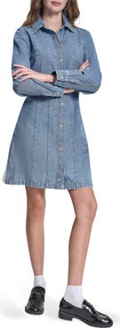 DKNY Jeans Seamed A-Line Dress