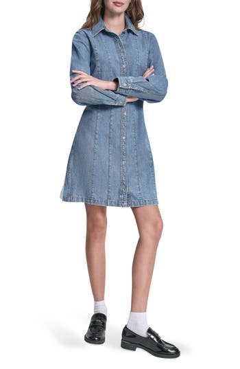 Dkny Jeans Seamed A-line Dress