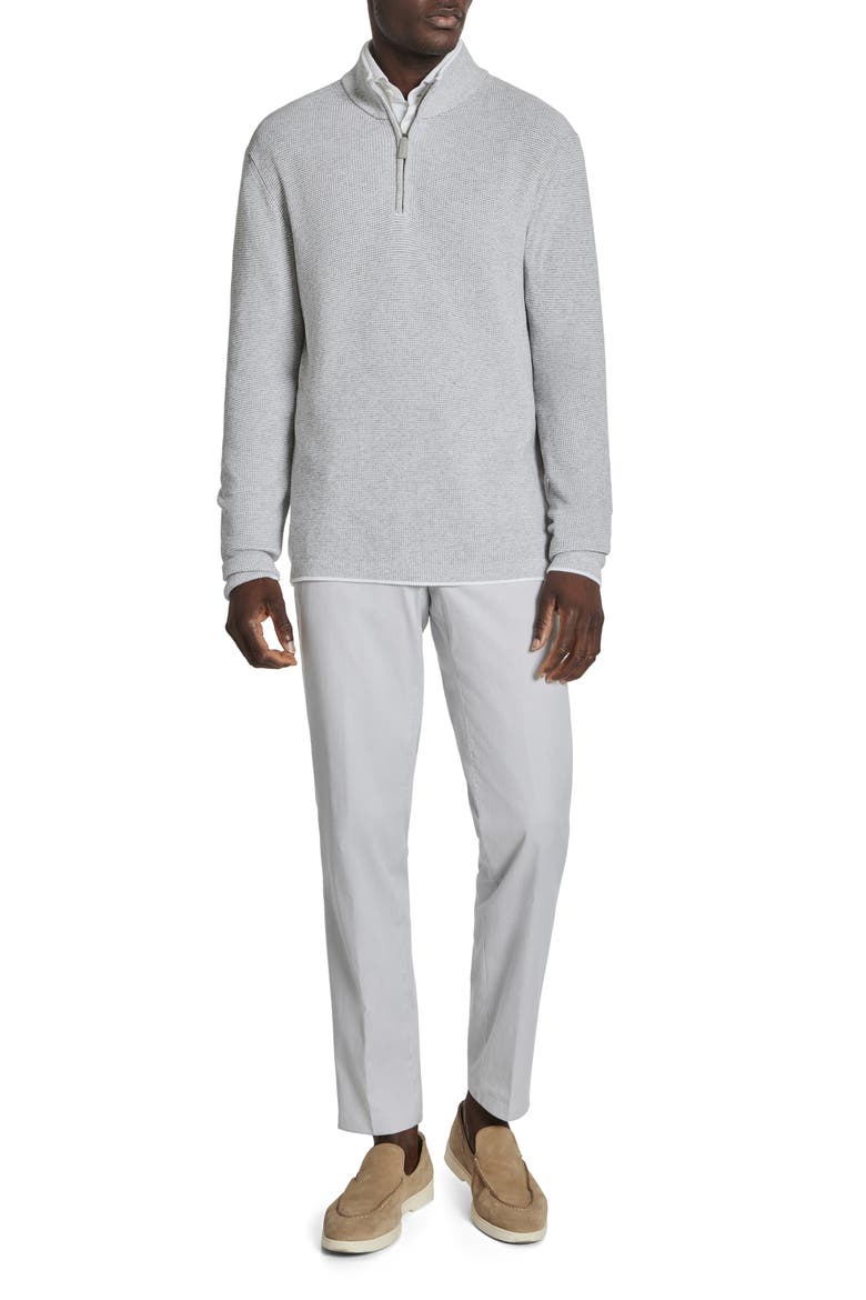 Daulac Quarter Zip Pullover, Alternate, color, PALE GREY