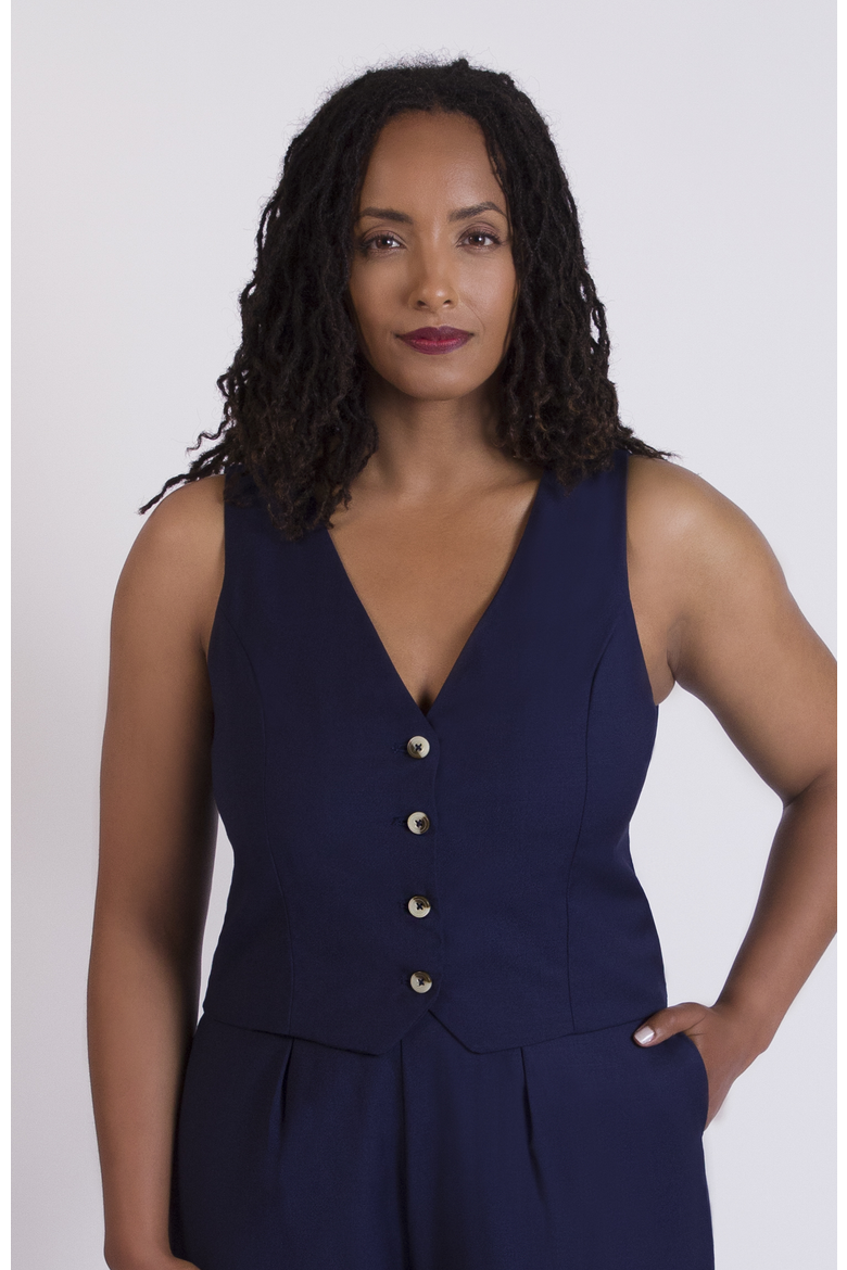 The Wool Vest, Alternate, color, Navy