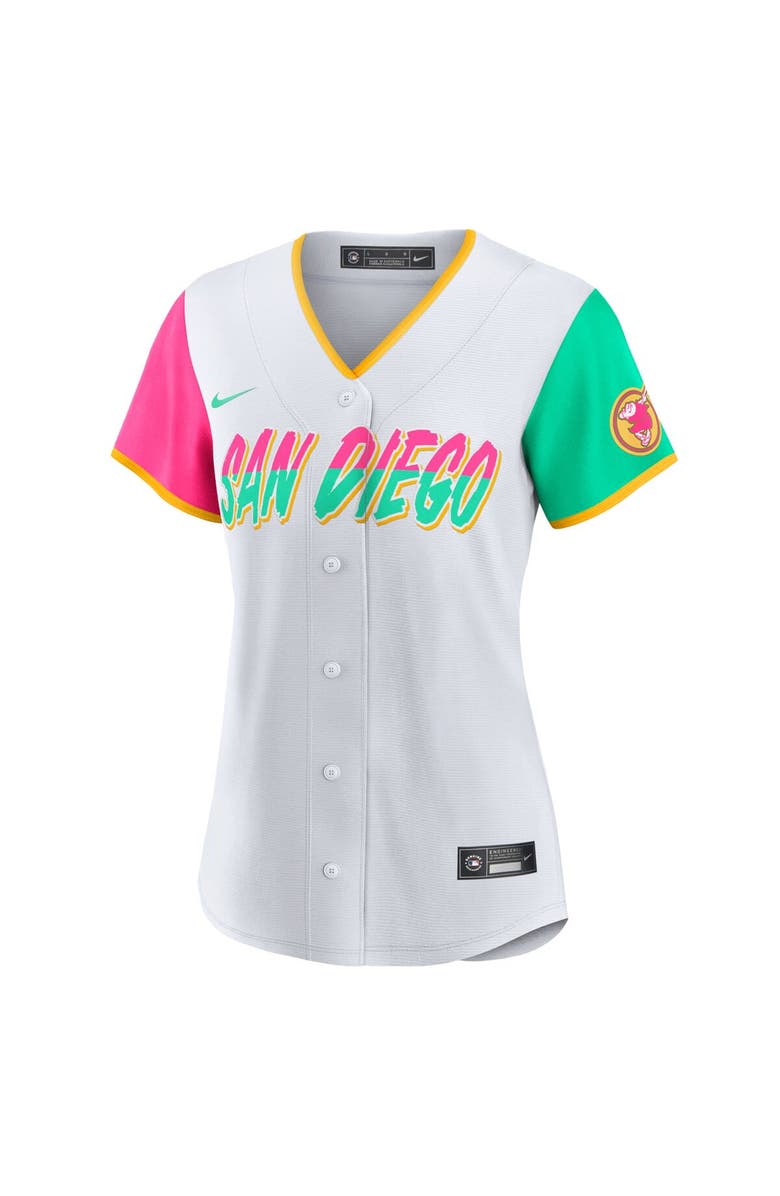 Nike Women's Nike Fernando Tatis Jr. White San Diego Padres 2022 City Connect Replica Player Jersey, Alternate, color, 
