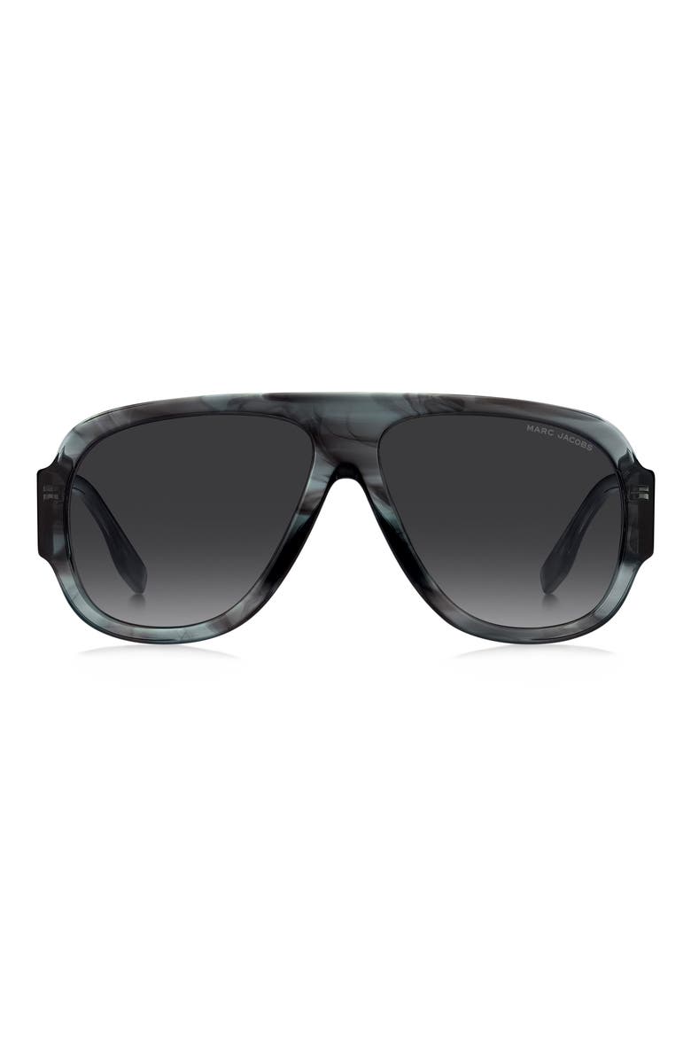 MARC 843/S Aviator Sunglasses, Main, color, GREY HORN