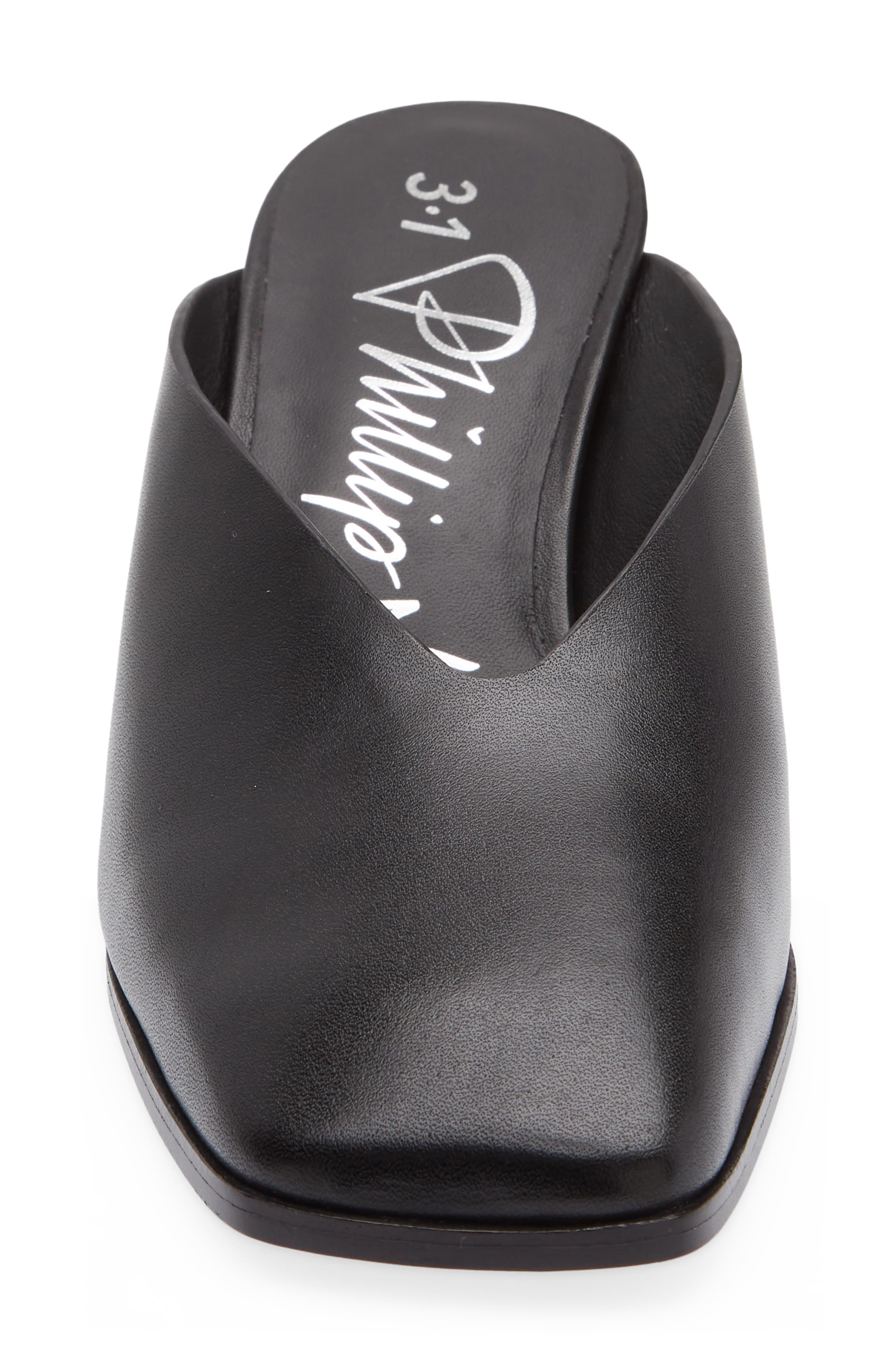 3.1 Phillip Lim Teardrop Mule, Alternate, color, Black