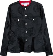 Comme des Garçons Comme des Garçons Dragon Jacquard Peplum Jacket