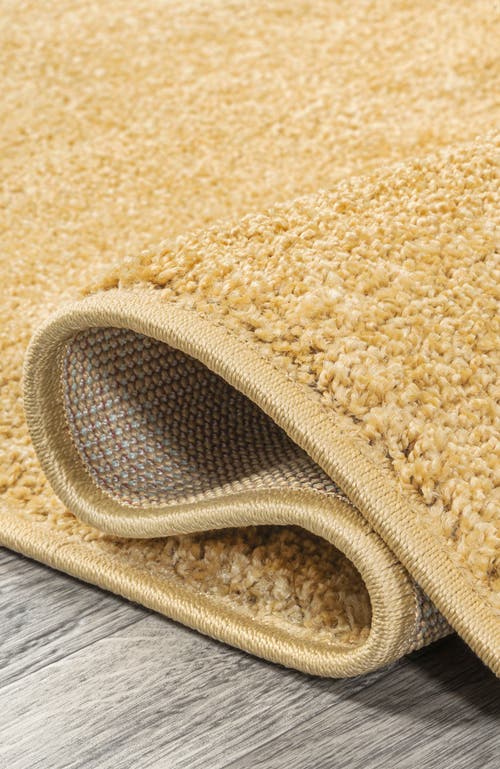 Jonathan Y Haze Solid Low-pile Area Rug In Yellow