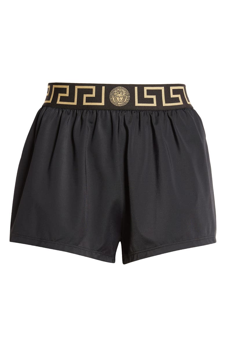 Versace Greca Silk Swim Shorts, Alternate, color, 