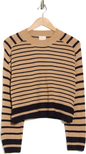 INDUSTRY REPUBLIC CLOTHING Saddle Stripe Crewneck Sweater
