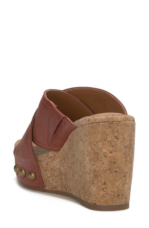LUCKY BRAND LUCKY BRAND VALMAI PLATFORM WEDGE SLIDE SANDAL