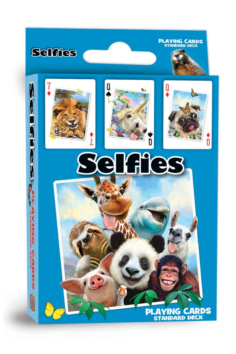 Selfies Playing Cards, Main, color, Multicolor