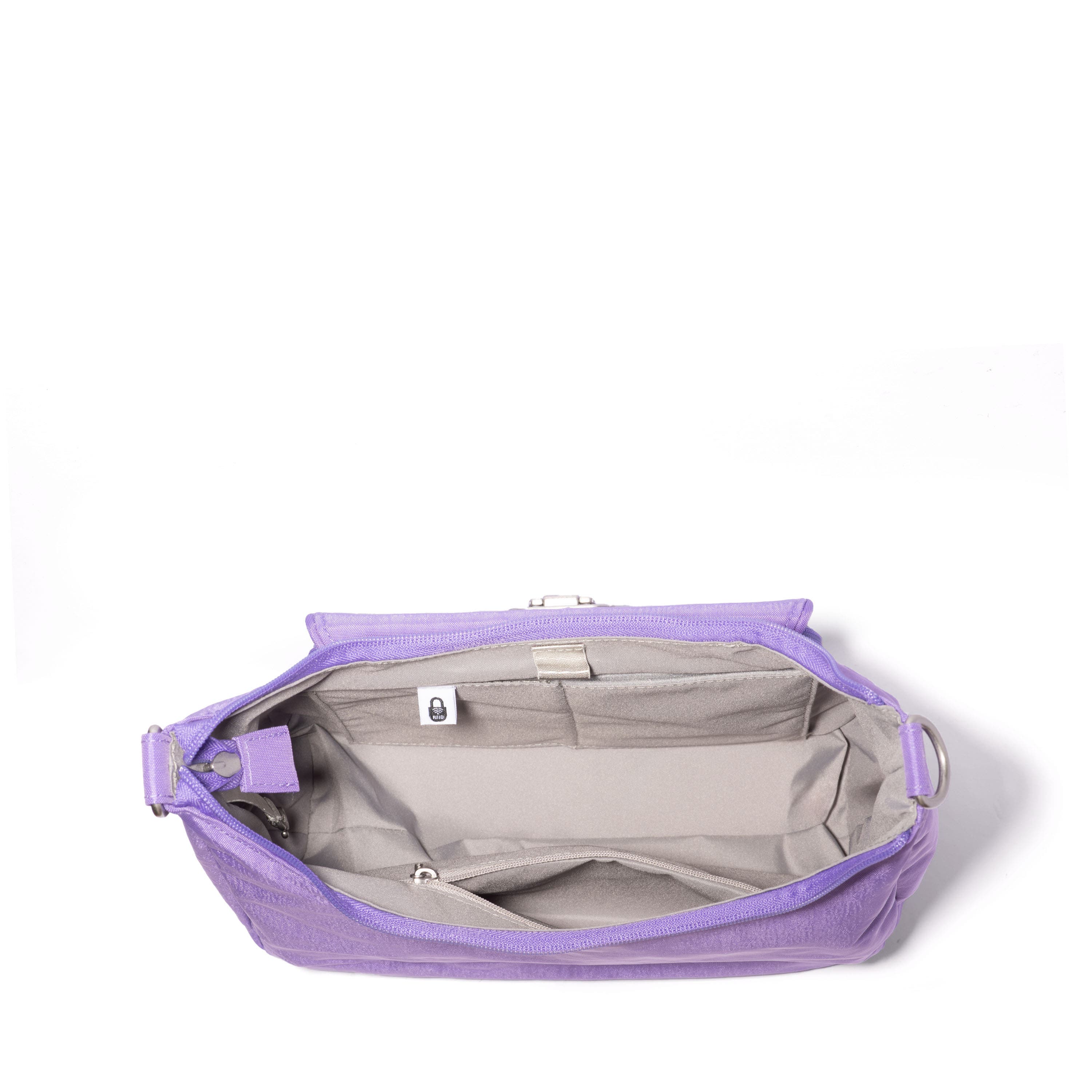 Coastal Flip Lock Half Moon Bag, Alternate, color, LAVENDER SURF