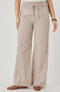 Splendid Meadow Embroidered Cotton Drawstring Pants