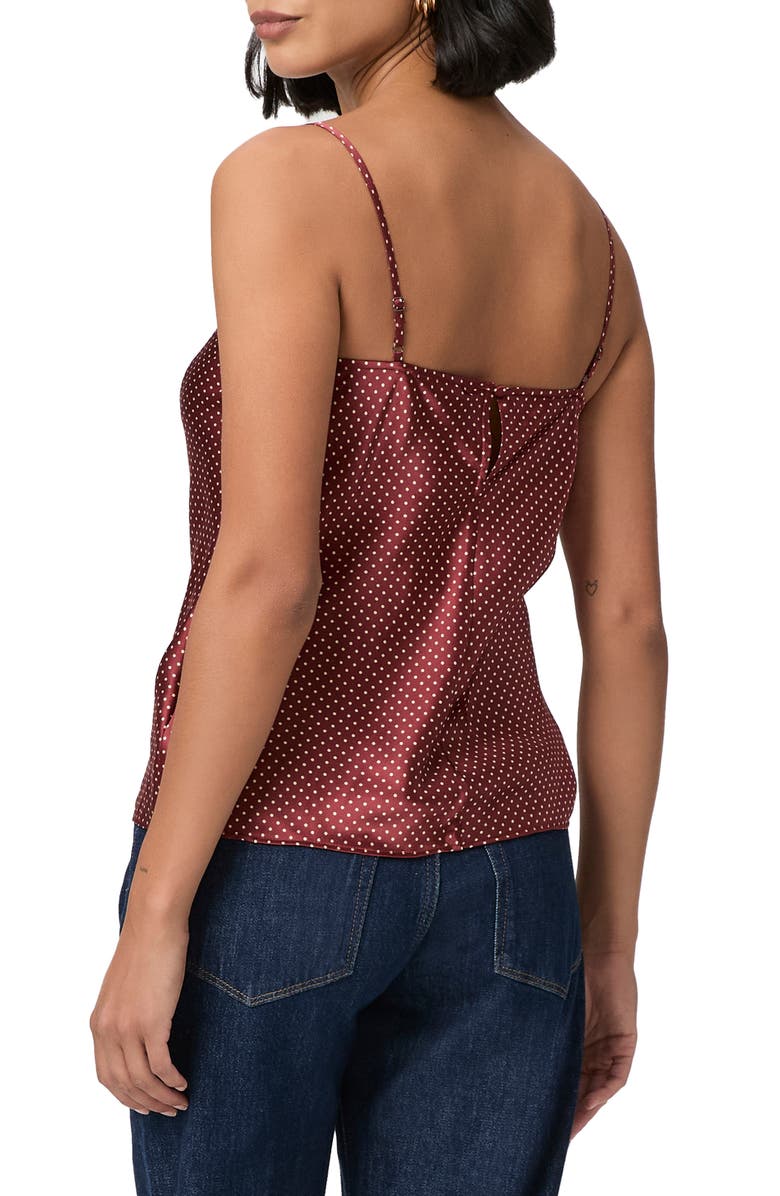 PAIGE Veronique Silk Cami, Alternate, color, Oxblood/ Travertine
