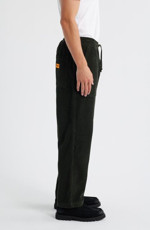 Service Works Organic Cotton Corduroy Drawstring Chef Pants In Black