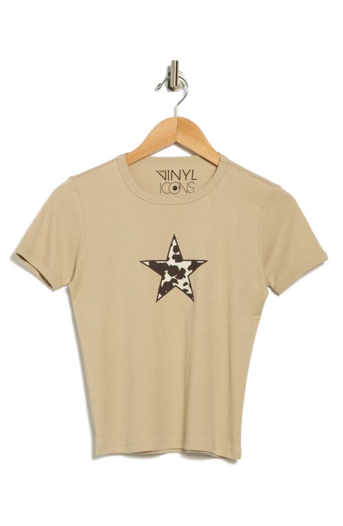 Vinyl Icons Cow Star Baby T-shirt In Neutral