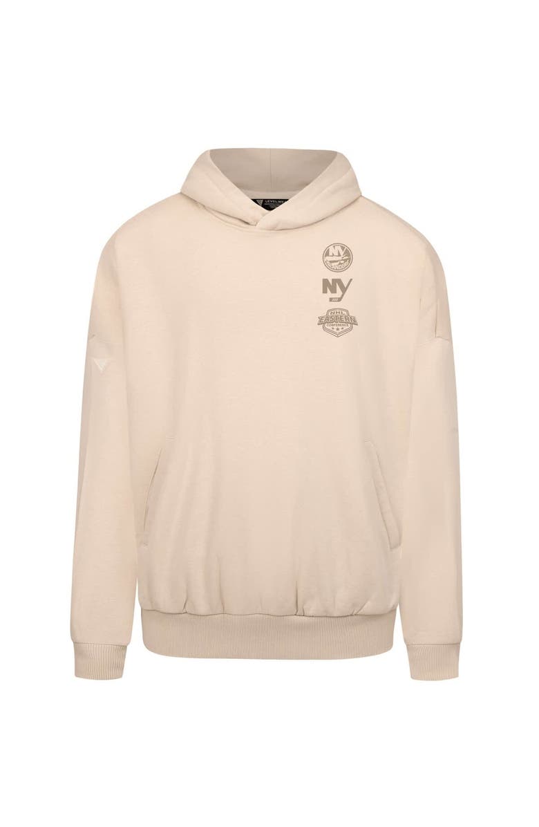LEVELWEAR Men's Levelwear Cream New York Islanders Contact Stamp Pullover Hoodie, Alternate, color, Cream