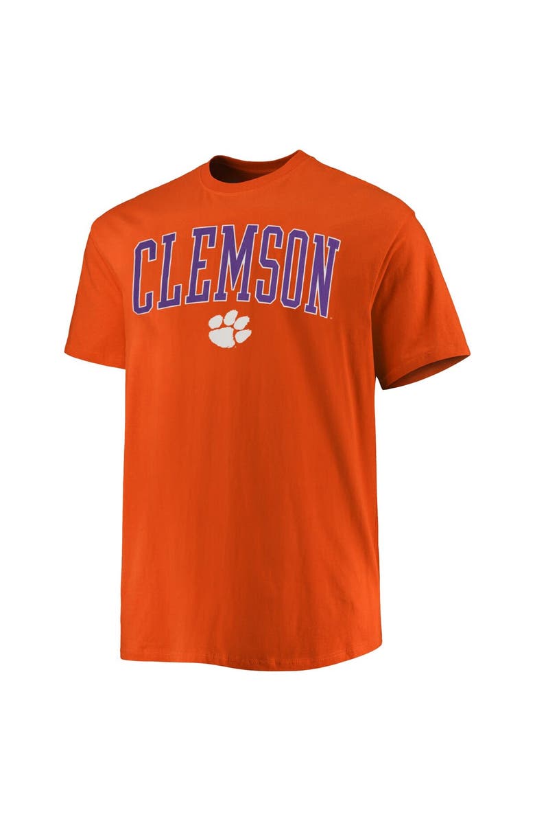 Champion Men's Champion Orange Clemson Tigers Big & Tall Arch Over Wordmark T-Shirt, Alternate, color, 
