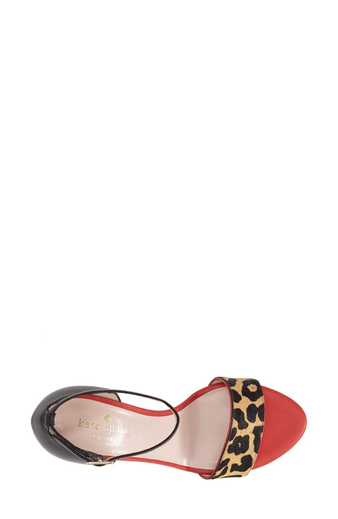 'amanda' wedge sandal, Alternate, color, DESERT/ BLACK