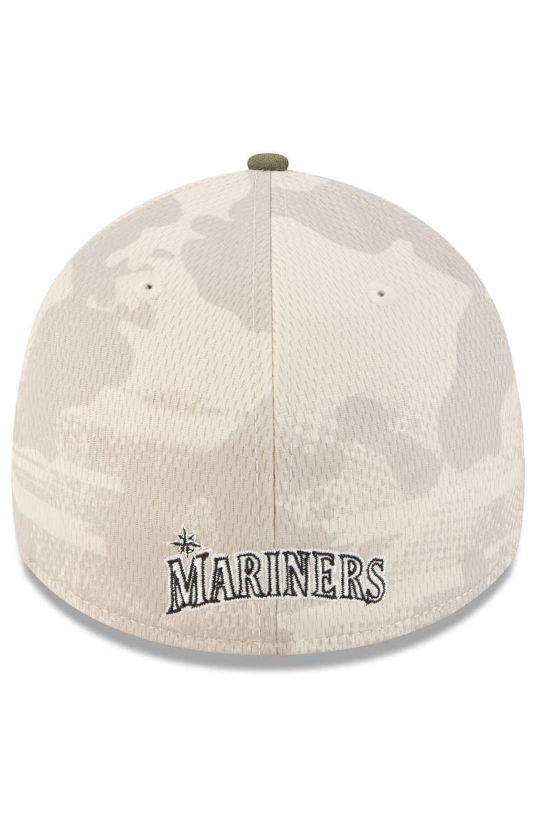 New Era Men's New Era Light Beige/Olive Seattle Mariners 2025 Armed Forces Day 39THIRTY Flex Hat, Alternate, color, Light Beige