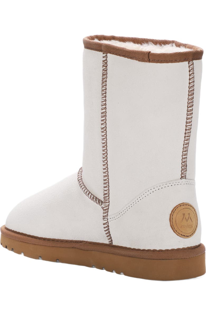 Mykos Suede Faux Fur Lined Boot, Alternate, color, Cream/ Chestnut