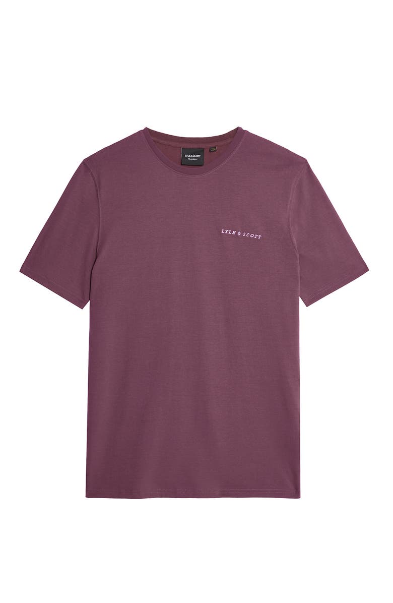 Lyle
Scott Script Long Sleeve T-shirt, Alternate, color, Dusky Maroon