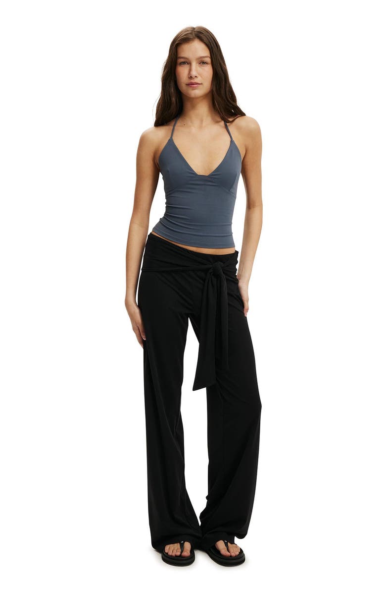 Cotton On Women's Honey Tie Pant, Alternate, color, Black