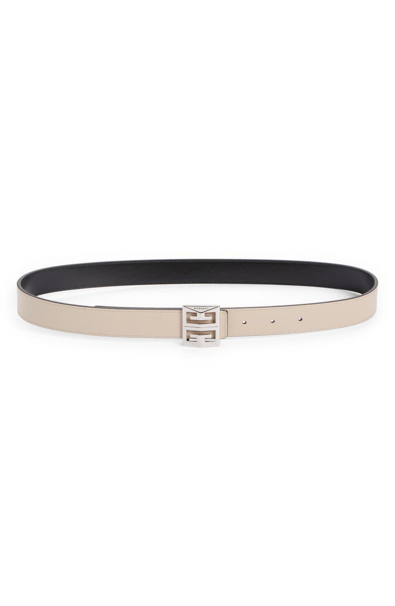 Givenchy 4G Buckle Reversible Skinny Leather Belt, Alternate, color, 