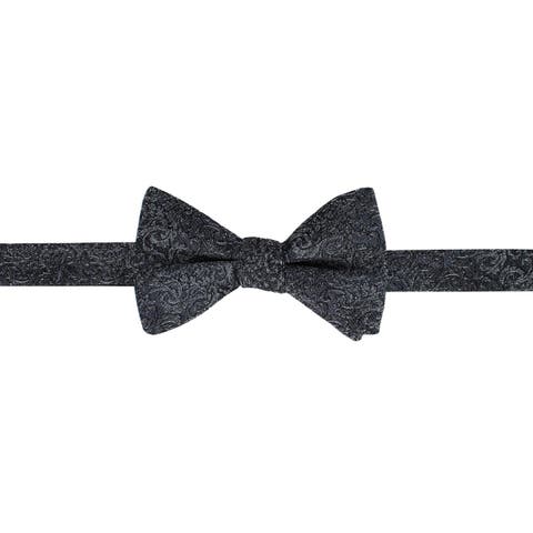 Esteban Scrolling Vines Tone on Tone Patterned Silk Bow Tie