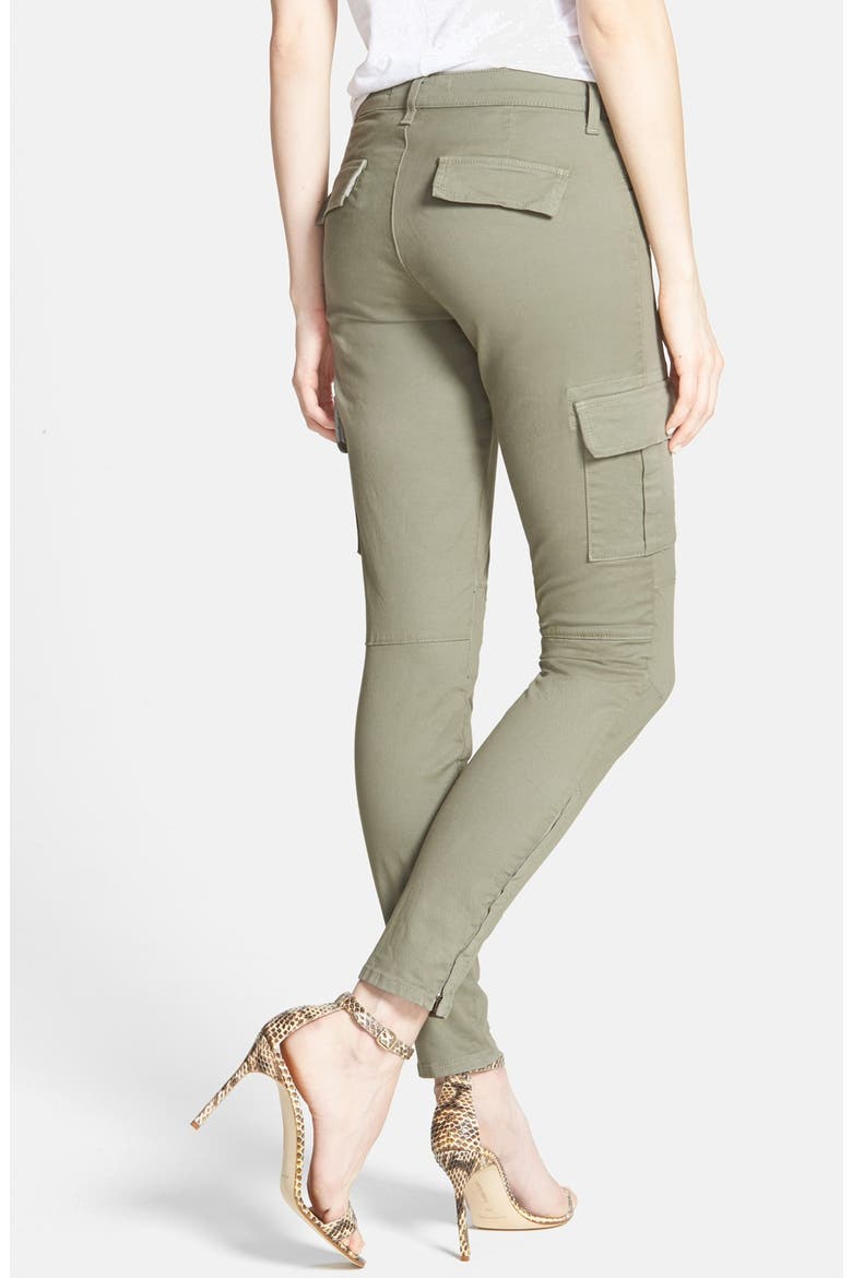 'Grayson' Zip Detail Cargo Skinny Jeans, Alternate, color, GARRISON