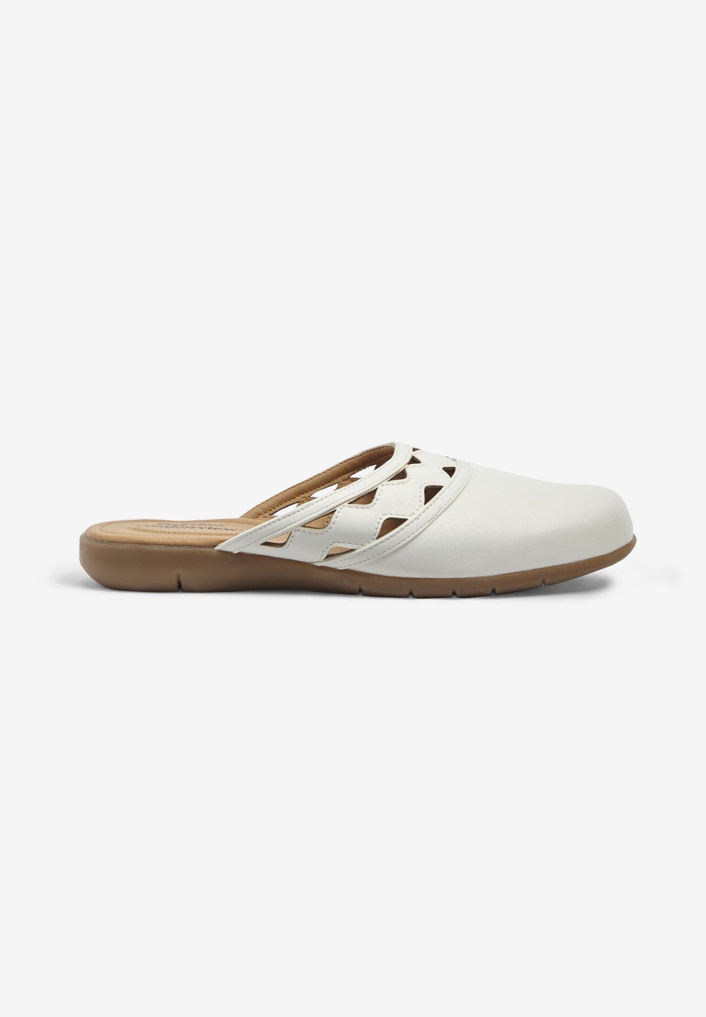 The Mckenna Slip On Mule, Alternate, color, WHITE