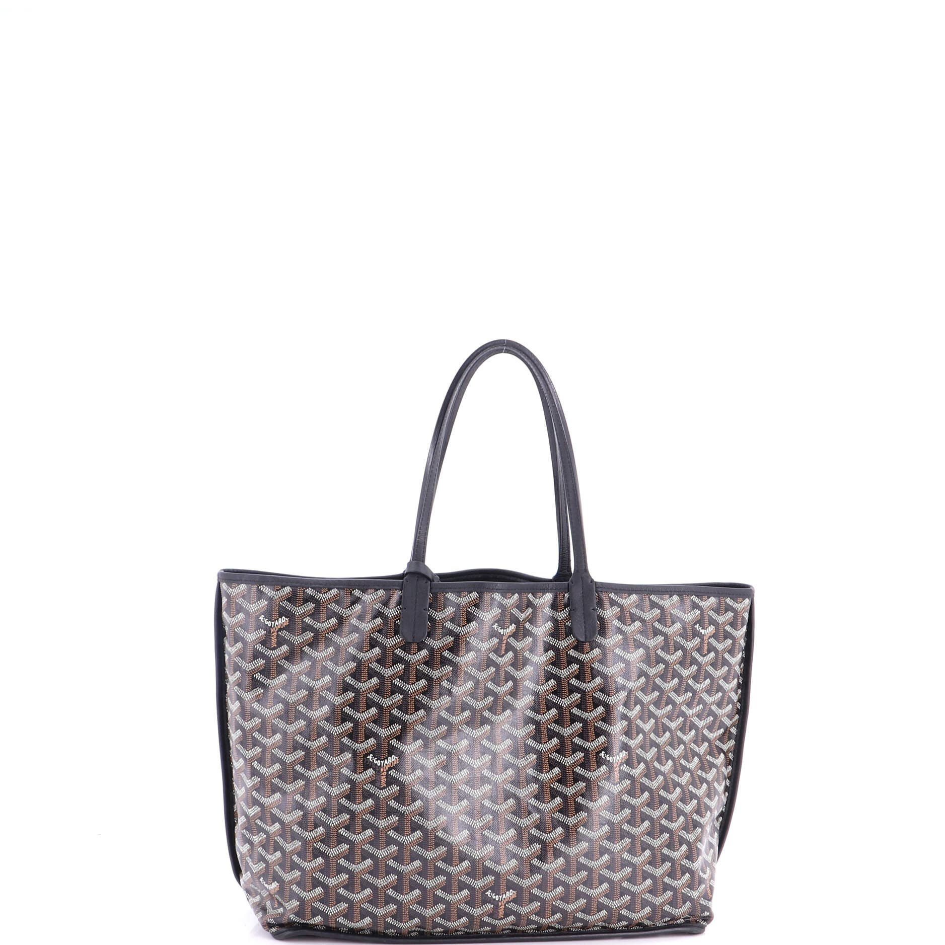Anjou Reversible Tote Coated Canvas PM, Alternate, color, Black