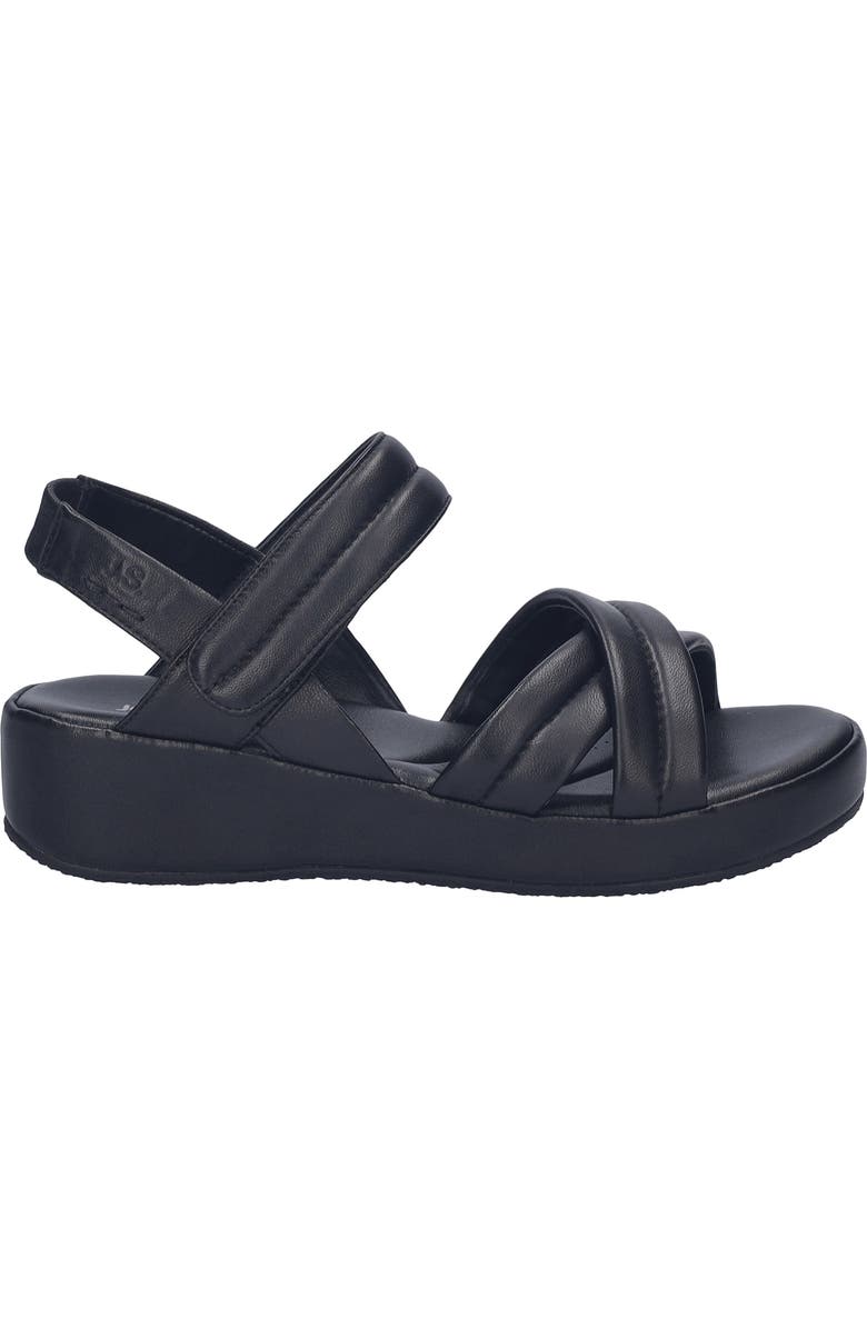 Josef Seibel Eve 04 Wedge Sandal, Alternate, color, Black