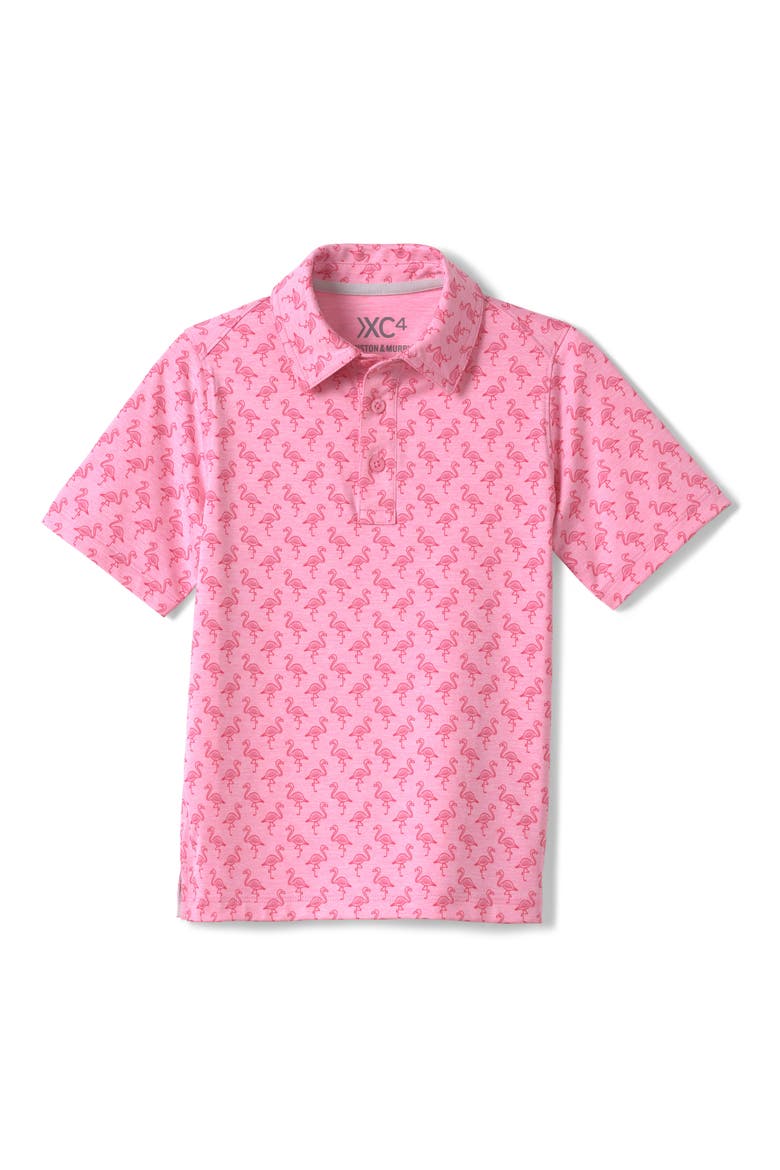 Kids' XC4® Flamingo Performance Polo, Main, color, PINK
