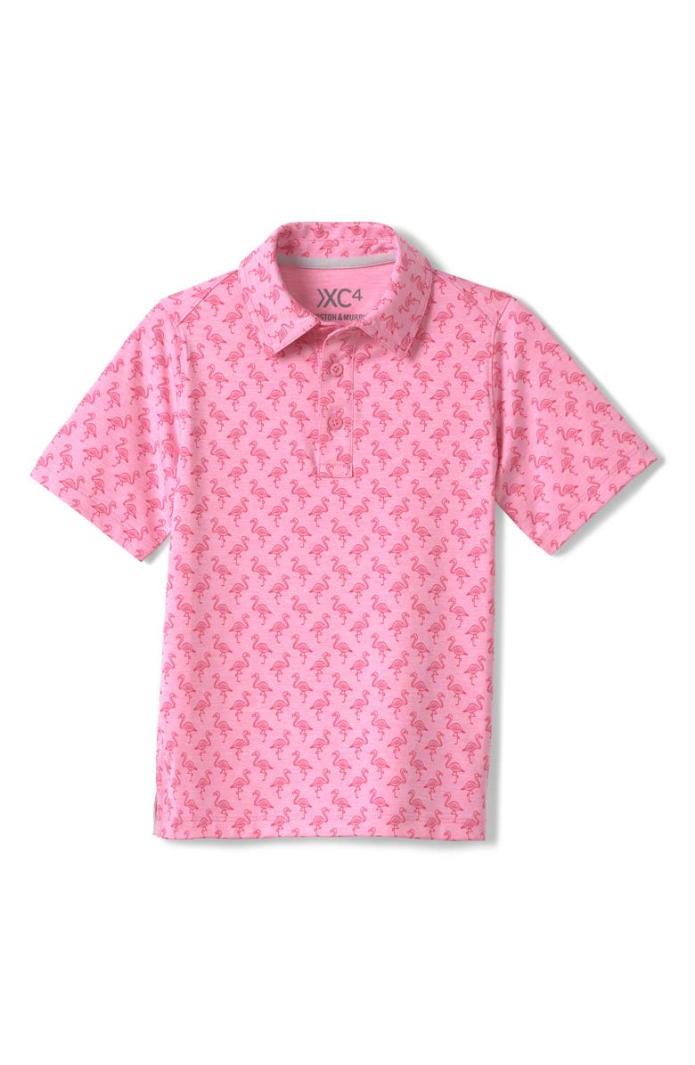 Johnston & Murphy Kids' XC4<sup>®</sup> Flamingo Performance Polo, Main, color, 