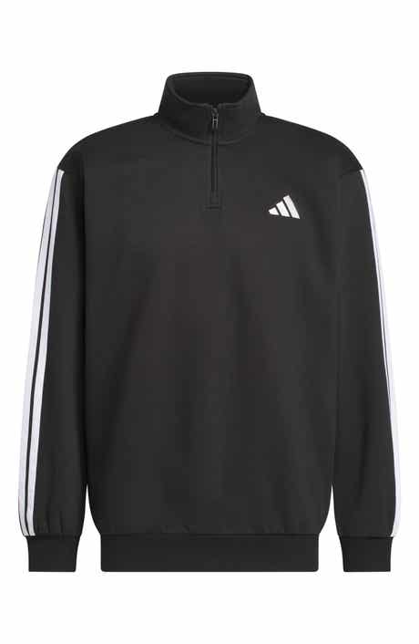 3-Stripes Quarter Zip Fleece Pullover
