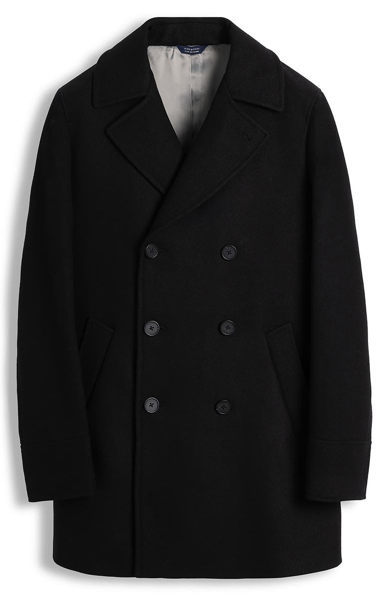 Cardinal of Canada Wool Blend Peacoat, Main, color, Black/ Grey