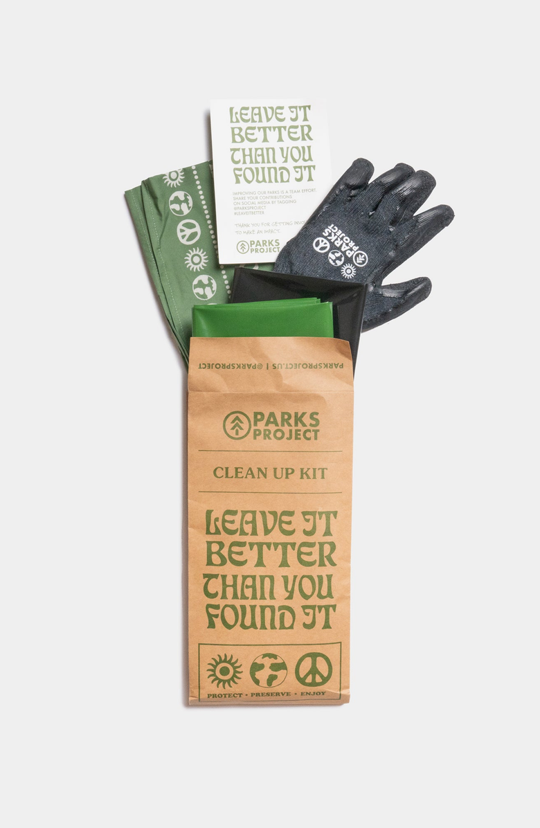 Parks Project Leave It Better Essential Clean Up Kit, Main, color, Green